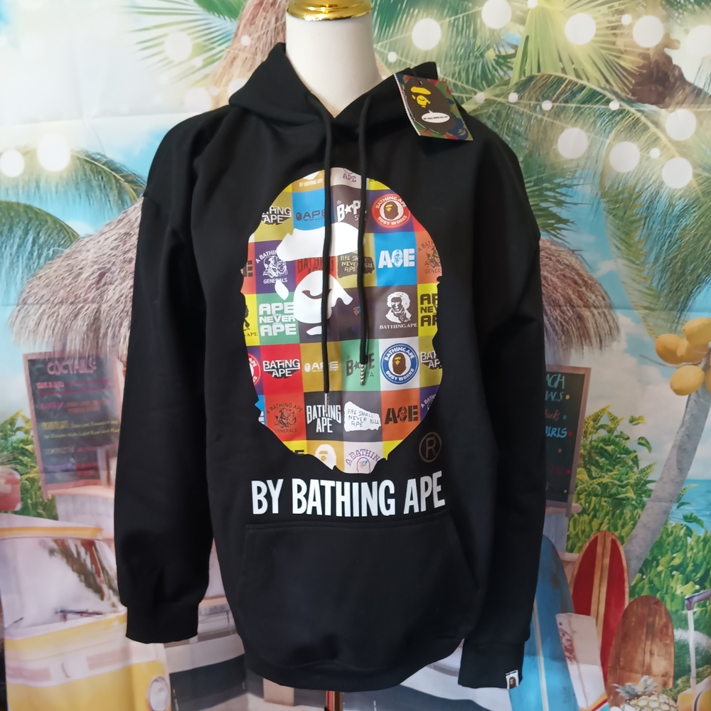 Black BAPE Graphic Hoodie